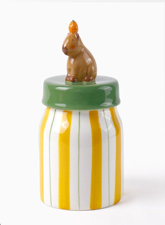 DIF DECO Capybara Cookie Jars for Kitchen Counter Decorative,Unique Ceramic Food Storage with Airtight Lid, Sugar Canisters for Office, Containers for Tea, Ground Coffee, Nuts, Beans, Spices, Cereal - Image 1